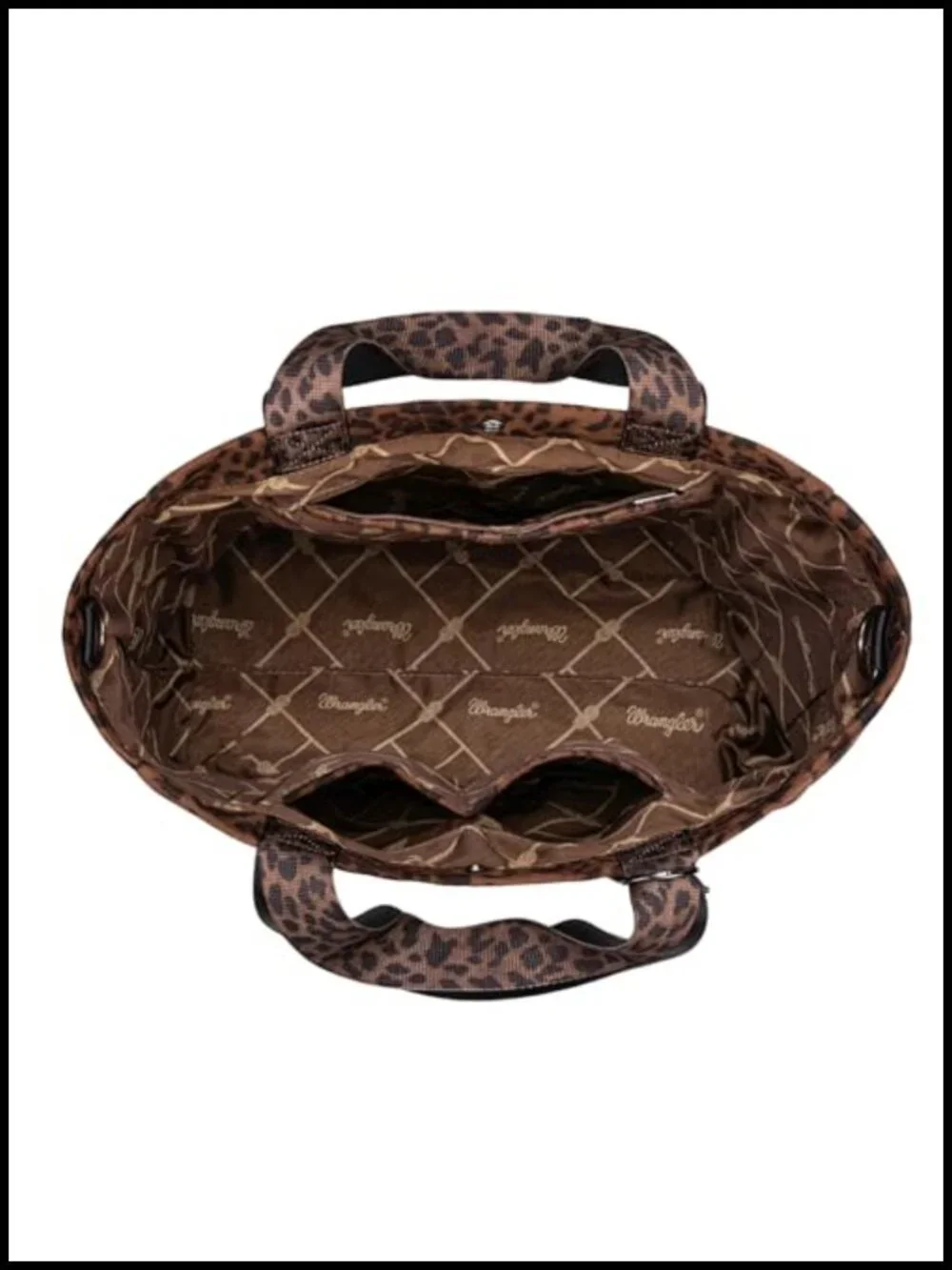Large Tote Bag for Women with Leopard Print, Multi-Pocket Purse for Travel Work